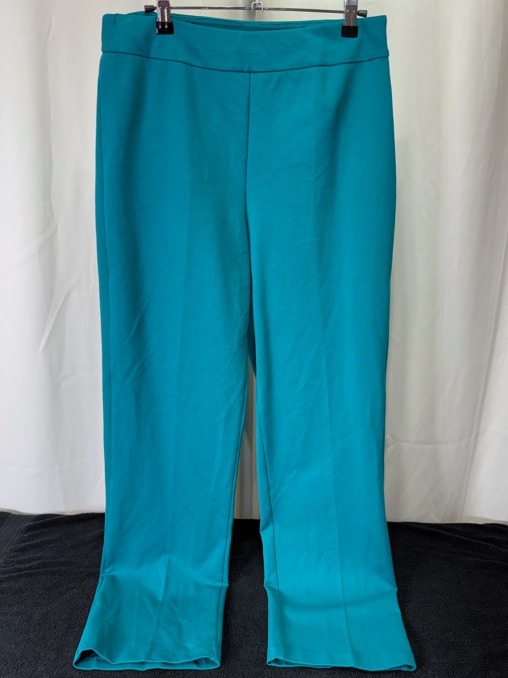 Teal Wide-Leg Women's Pants 2508